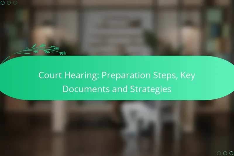 Soudní jednání: přípravné kroky, klíčové dokumenty a strategie
