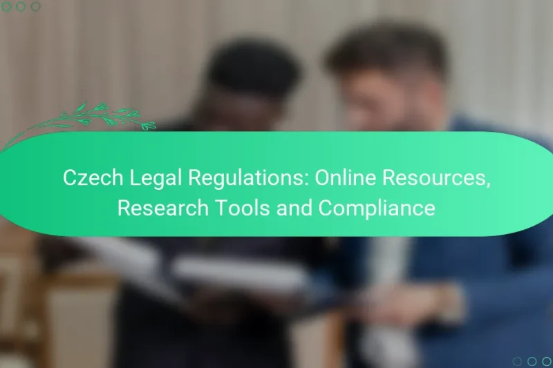 České právní předpisy: online zdroje, výzkumné nástroje a shoda