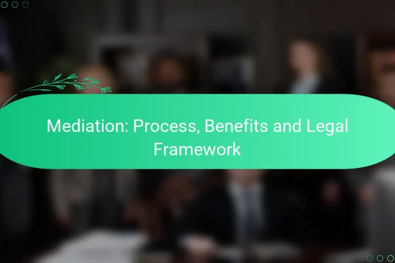 Mediace: Proces, Výhody a Právní Rámec